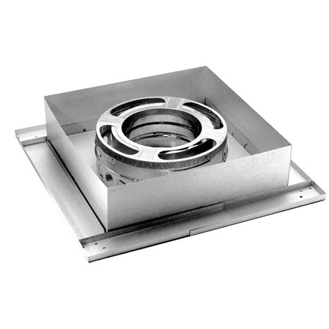 ceiling electrical box support|wood stove chimney support box.